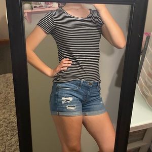 Aeropostale Midi Jean Shorts